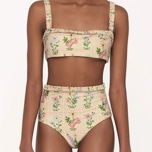 Agua bendita Olmo bandeau top and bottom NWT